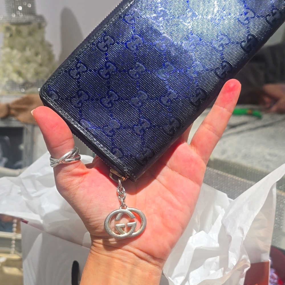 Gucci Navy Blue Wallet - Picture 2 of 9